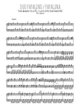 Téléchargez l'arrangement pour piano de la partition de mozart-la-flute-enchantee-duo-papageno-papagena en PDF
